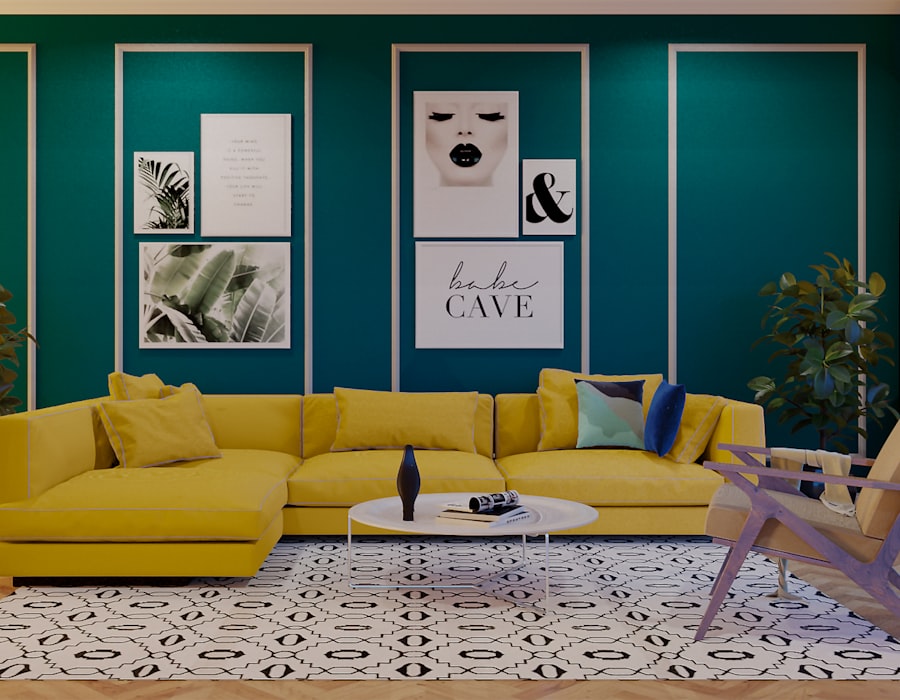 Frisch gestrichenes Wohnzimmer